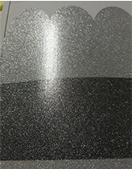 Glitter plastisol in PVC argento