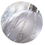 Polvere glitter argento esagonale per la decorazione