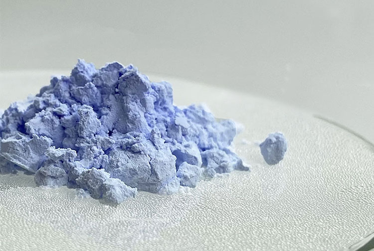 Pigmento termocromatico da blu a trasparente