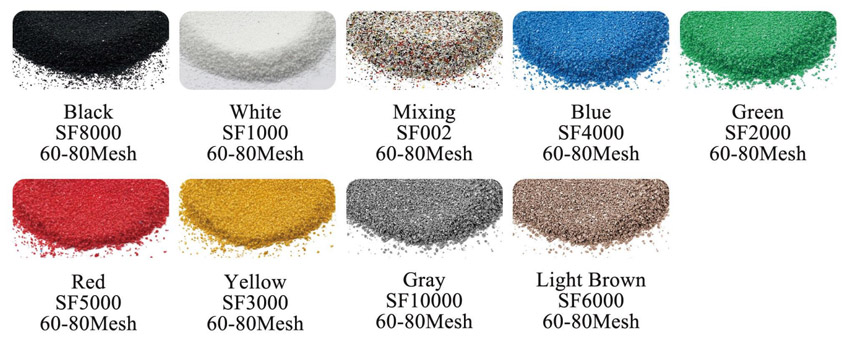 Color sand for Epoxy floor coating