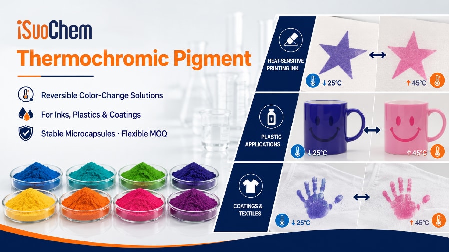 iSuoChem thermochromic pigment for coatings, plastics and printing inks