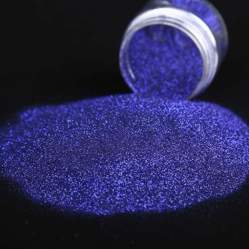 blue glitter pressed powder