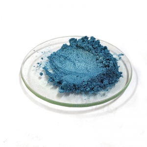 polvere di pigmento blu lustro perla