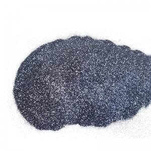 Polvere di pigmento glitter grigio