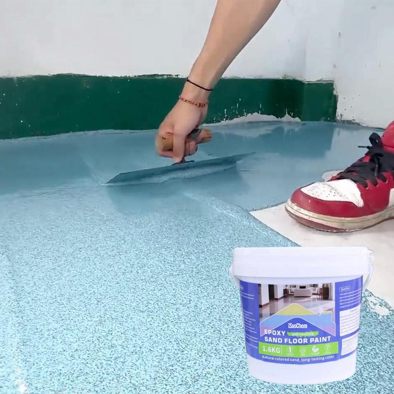 Rivestimento per pavimenti in sabbia colorata epossidica