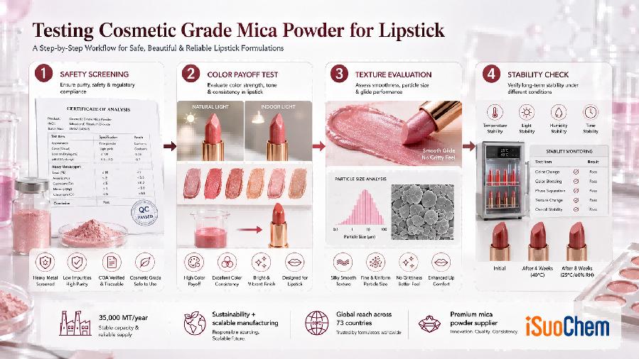 La guida definitiva alla scelta della polvere di mica di grado cosmetico per la formulazione del rossetto