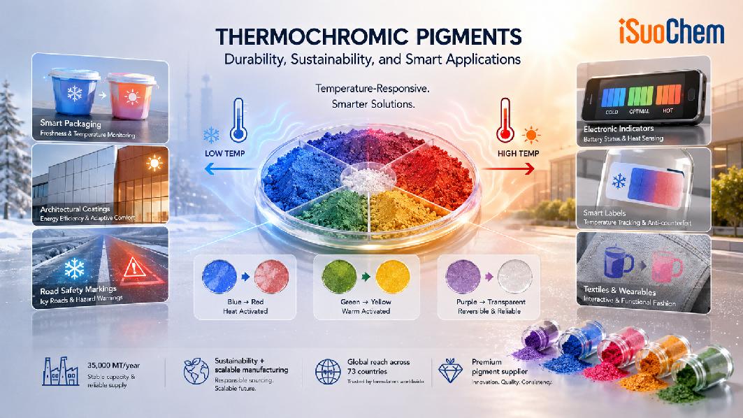Pigmenti termocromici: le tendenze del settore per il 2024 guidano la crescita e l'innovazione di un mercato da 1,2 miliardi di dollari.