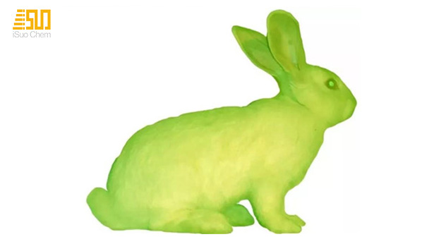 coniglio verde fluorescente
